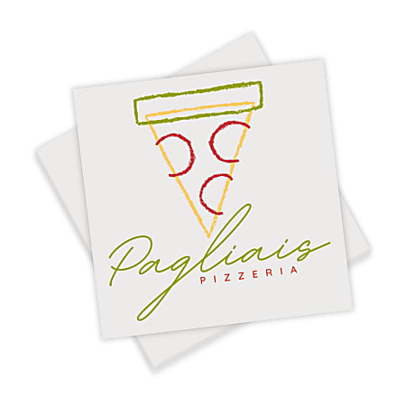 Custom Full-Color Luncheon Napkins, 6-1/2" x 6-1/2", White, Box Of 100 Napkins