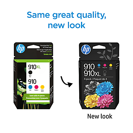 Original HP 910 Cyan Magenta Yellow910XL Black Ink Cartridges 4