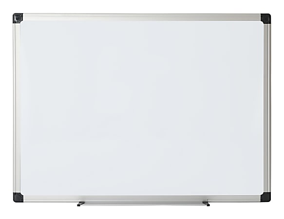 Office Depot® Brand Non-Magnetic Melamine Dry-Erase Whiteboard, 18" x 24", Aluminum Frame With Silver Finish