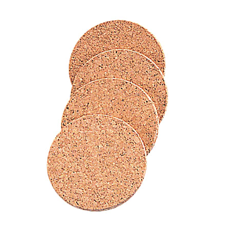 Better Houseware Natural Cork Coasters, Beige, Set Of 4 Coasters