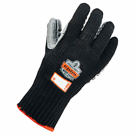 Ergodyne ProFlex 9000 Certified Lightweight Anti-Vibration Gloves, Large, Black