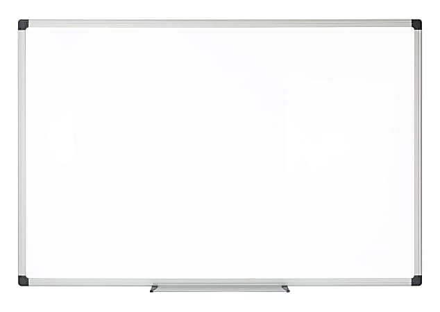 Realspace Magnetic Dry Erase Whiteboard 48 X 72 Silver Frame Office Depot