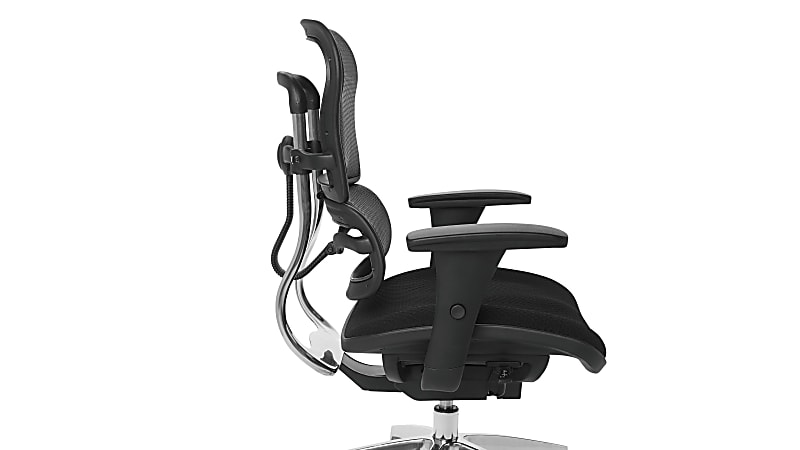 WorkPro® 12000 Series Ergonomic Mesh/Fabric Mid-Back Manager's Chair,  Black/Chrome