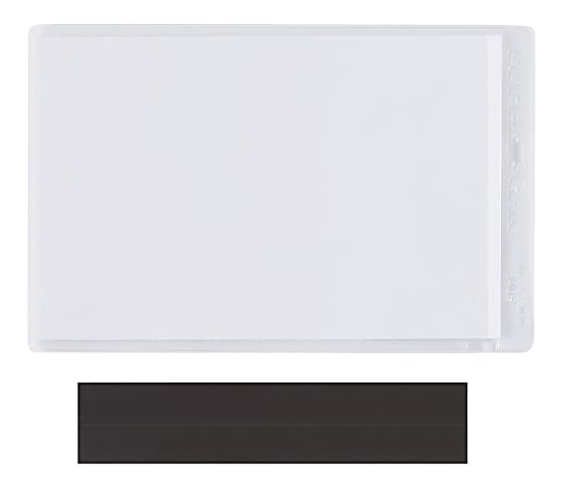 SuperScan Magnetic Vinyl Envelopes, 8-1/2" x 11", Clear, Pack Of 50 Envelopes