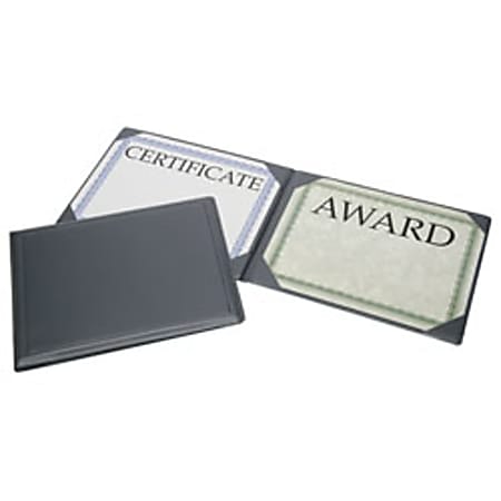 SKILCRAFT® Award Certificate Binder, 8 1/2" x 11", Navy Blue