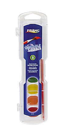 Prang® Washable Watercolors 8-Color Set With Brush, Assorted