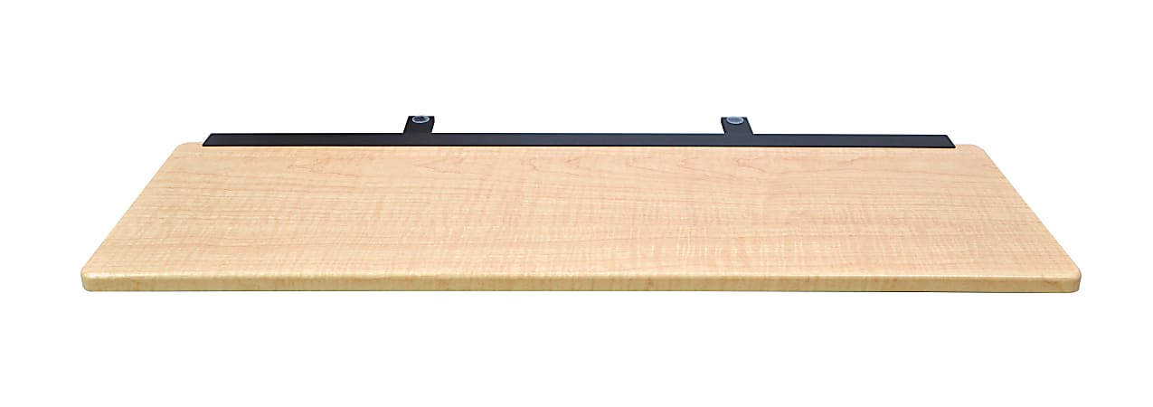 Ergo Desktop 28"W Keyboard Extension For Corner Desk, Maple
