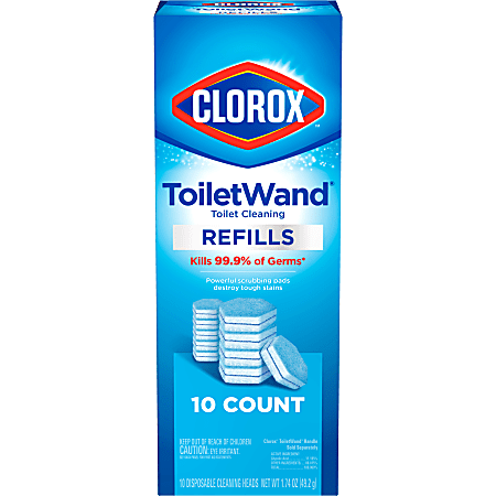 Clorox® ToiletWand Disposable Toilet Cleaning Refill, Pack Of 10