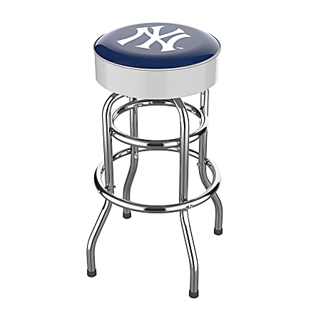 Imperial MLB Backless Swivel Bar Stool, New York Yankees