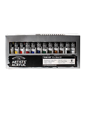 Winsor Newton Artists Acrylic Color Starter Set 20 mL Tubes