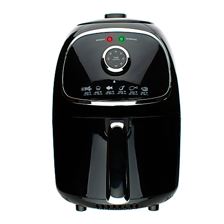 Brentwood® 2-Quart Electric Air Fryer, Black/Silver