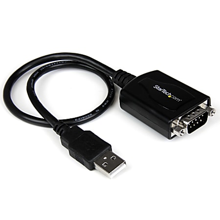 StarTech.com USB to Serial Adapter - 1 Port - COM Port Retention - Texas Instruments TIUSB3410 - USB to RS232 Adapter Cable - ICUSB2321X