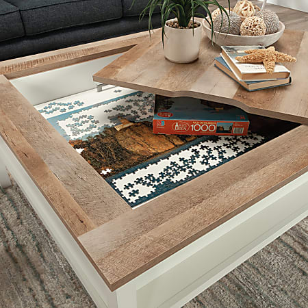 Sauder Cottage Road Coffee Table With Reversible Top 19 H x 38 12