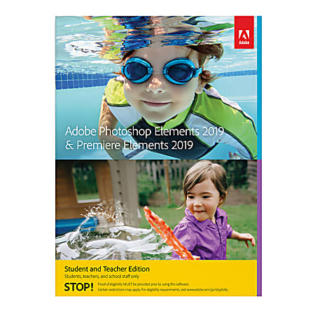 Adobe® Photoshop® Elements 2019 & Premiere® Elements 2019 Student & Teacher Edition Mac®