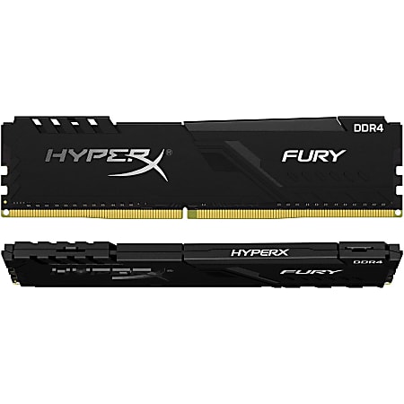 Kingston Fury 32GB (2 x 16GB) DDR4 SDRAM Memory Kit - 32 GB (2 x 16GB) - DDR4-2666/PC4-21333 DDR4 SDRAM - 2666 MHz - CL16 - 1.20 V - Non-ECC - Unbuffered - 288-pin - DIMM - Lifetime Warranty