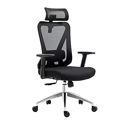 Techni Mobili Truly Ergonomic Mesh High-Back Task Chair, Black, Total Qty 1