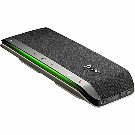 Poly Sync 40+ Speakerphone  Wired/Wireless Bluetooth  Microsoft Teams  3 x Bi directional Microphone(s)  50 mm Speaker(s)  Silver