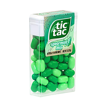 Tic Tac Spearmint Mix Sugar free Mints 1 Oz Pack Of 12 Containers - Office  Depot