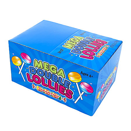 Smarties Mega Double Lollies, Box Of 24