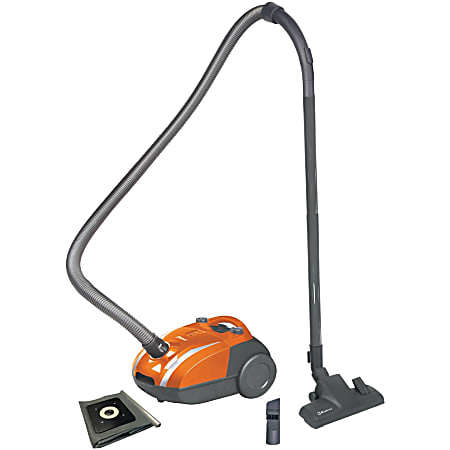 Koblenz KC-1100 Mystic Canister Vacuum Cleaner - 1200 W Motor - Bagged - Wand, Crevice Tool, Floor Brush, Pick-up Tool, Carpet Tool - Carpet - 3-stage - Orange, Gray