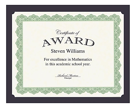 Geographics Recycled Certificate Holder - Navy - 30% Recycled - 10 / Pack Geographics Recycled Certificate Holder - Navy - 30% Recycled - 10 / Pack