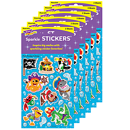 Trend Sparkle Stickers, Fish Pirates & Crew, 32