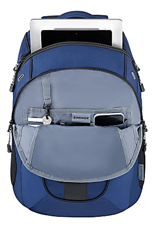 Wenger Granite Backpack With 16 Laptop Pocket Navy Office Depot