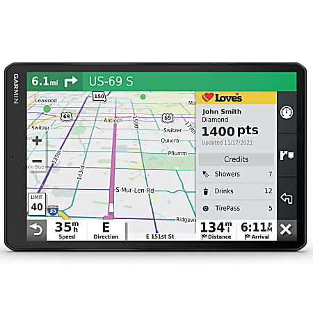 Garmin dezl OTR1010 010-02741-00 10” GPS Truck Navigator