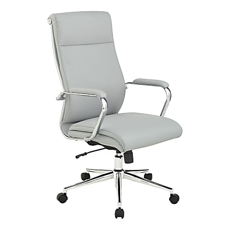 Office Star Dillon Ergonomic Antimicrobial Fabric High Back Manager s Office Chair Steel