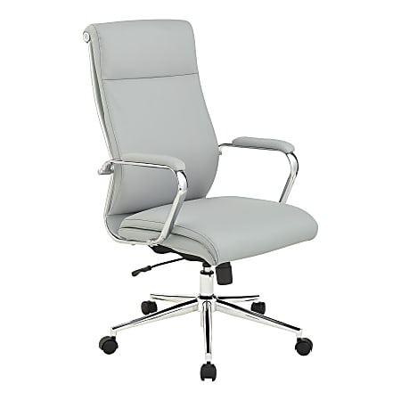 Office Star™ Dillon Ergonomic Antimicrobial Fabric High-Back Manager's Office Chair, Steel