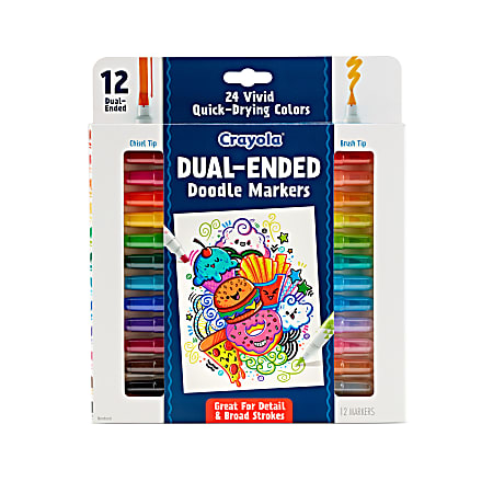Crayola® Doodle & Draw Dual-Ended Doodle Markers, Brush