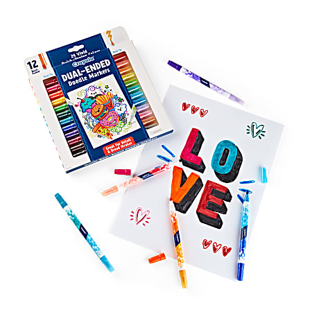The Teachers' Lounge®  Doodle & Draw Dual-Ended Doodle Marker, 12
