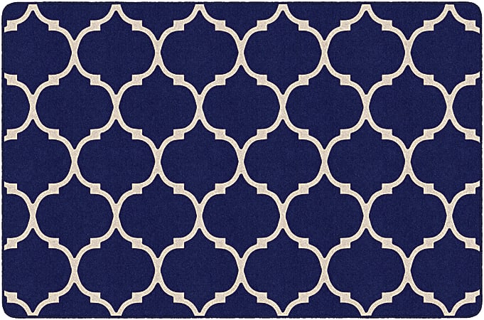 Flagship Carpets Moroccan Trellis Rectangular Rug, 72" x 108", Blue