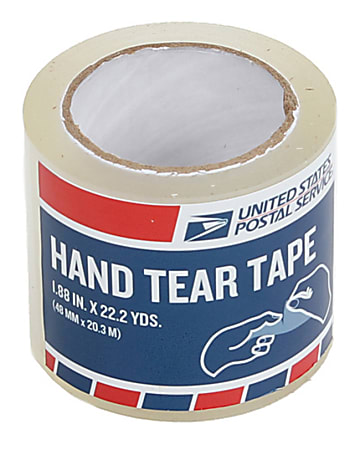 United States Post Office Shipping Tape, 22yd, Clear, Pack Of 36 Rolls