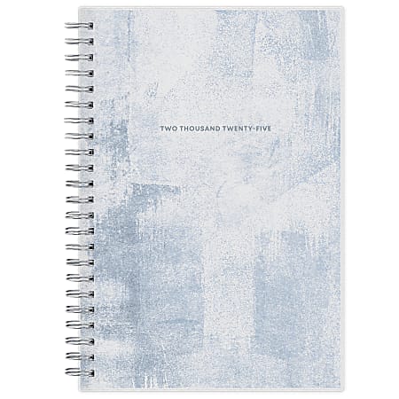 2025 Blue Sky Weekly/Monthly Planning Calendar, 5" x 8", Seneca Blue Frosted, January To December, 148911