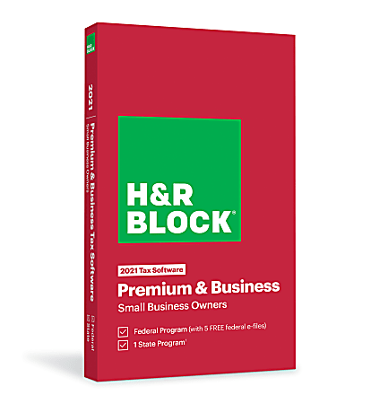 H&R Block Premium & Business 2021 Tax Software