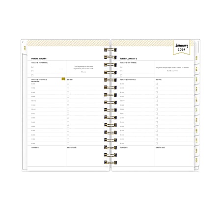 2024 Day Designer Daily/Monthly Planning Calendar 5 quot x 8 quot Rugby
