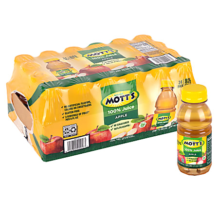 Mott's 100% Original Apple Juice, 8 Oz, Total Qty 24