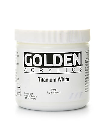 Golden : Heavy Body : Acrylic Paint : 473ml (16oz) : Titanium White