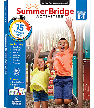 Carson-Dellosa Summer Bridge Activities Workbook, 3rd Edition, Grades K-1