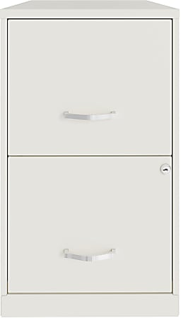 Realspace® SOHO Smart 18"D Vertical 2-Drawer File Cabinet, White
