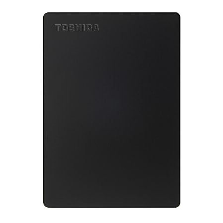 Toshiba Canvio Slim Portable External Hard Drive, 2TB, Black
