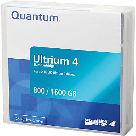 Quantum LTO Ultrium 4 Tape Cartridge - LTO Ultrium LTO-4 - 800GB (Native) /  1.6TB (Compressed)