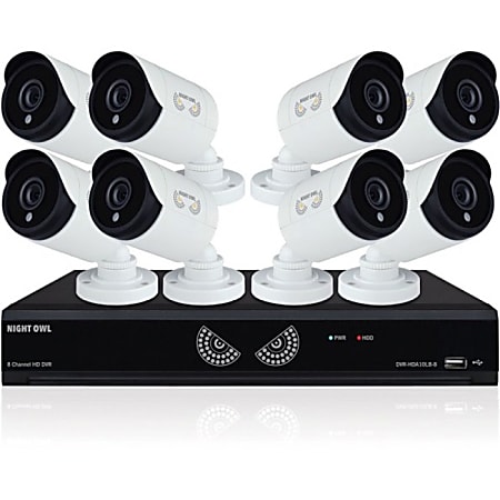 Night Owl Lite B-10LHDA-881-1080 Video Surveillance System - Digital Video Recorder, Camera - 1080 Camera Resolution - HDMI