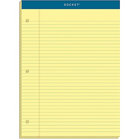 TOPS Double Docket Legal Pad, 8 1/2" x