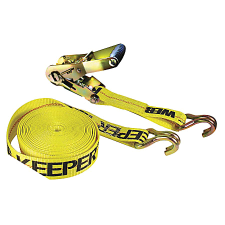 Ratchet Tie Down Straps Double J Hooks 2 in W 27 ft L 10000 lb Capacity -  ODP Business Solutions