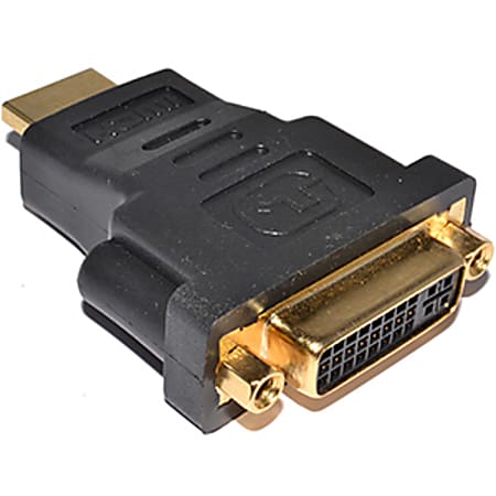 4XEM HDMI Male To DVI-D Female Gold Plated Video Adapter - 1 Pack - 1x HDMI Digital Audio/Video Male - 4XHDMIDVIMFA