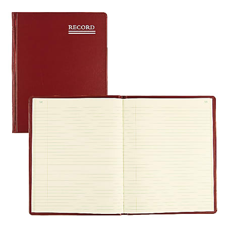National® Brand 50% Recycled Account Book, Record, 10 3/8" x 8 3/8", 150 Pages