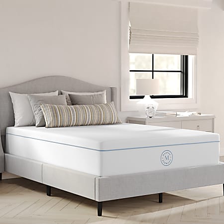Martha Stewart SleepComplete 12 Inch Medium Firm Hybrid Pocket Spring and Foam Dual Action Cooling Mattress, Full - CLMODE112F