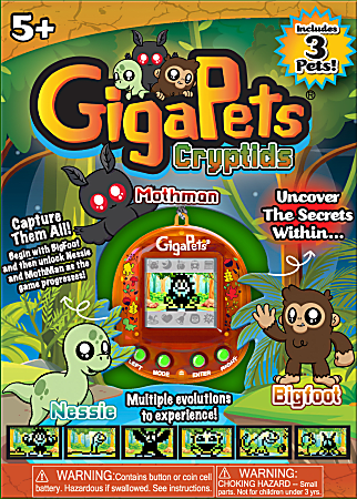 Top Secret Toys GigaPets Virtual Pet, Cryptids